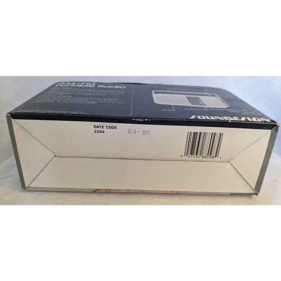 NOS Soundesign Radio Portable AM FM Battery Gray 2204 SGY Prop Vintage Retro NIB - Picture 14 of 16